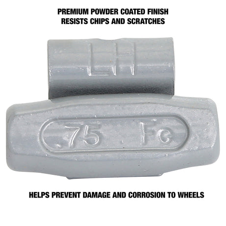 OEMTOOLS 23281 0.75 Oz. LH Style Steel Wheel Weight - 1 Box of 25 Additional Image 3