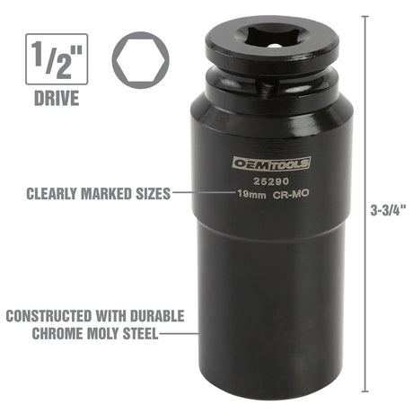 OEMTOOLS 25290 19 mm Crank Bolt Socket Additional Image 3