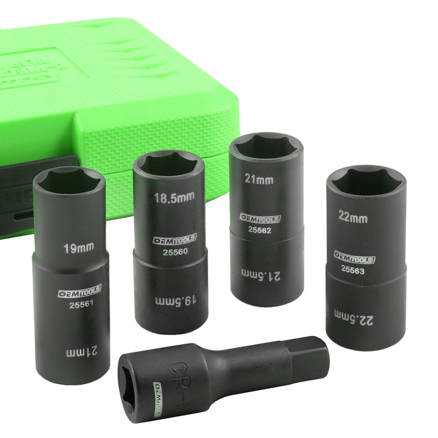 OEMTOOLS 25555 5 Piece 1/2in. Drive Flip Lug Nut Socket Set Main Image