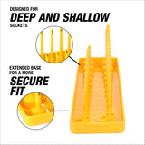 OEMTOOLS 22238 6 Piece SAE and Metric Socket Tray Set (Yellow and Black) Additional Image 4