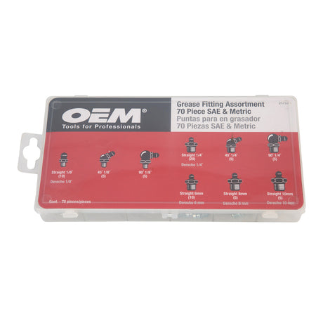 OEMTOOLS 25752 70-Piece Grease Fitting Assortment Additional Image 2