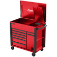 Homak RSPRO44RD 44in. RS Pro Flip Top 8-Drawer Power Service Cart- Red Main Image