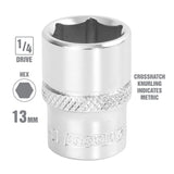OEMTOOLS 22250 1/4 Inch Drive 6 Pt. Socket (13 mm) Additional Image 1