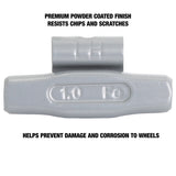 OEMTOOLS 23285 1.00 Oz. LH Style Steel Wheel Weight - 1 Box of 25 Additional Image 3
