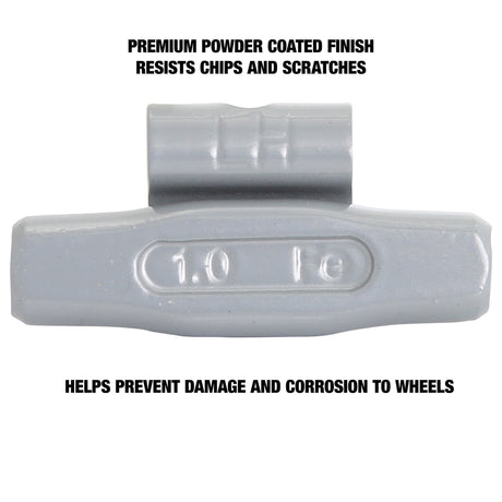 OEMTOOLS 23285 1.00 Oz. LH Style Steel Wheel Weight - 1 Box of 25 Additional Image 3