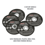 OEMTOOLS 26524 5 Piece Cut Off Wheel Set with Mandrel Additional Image 1