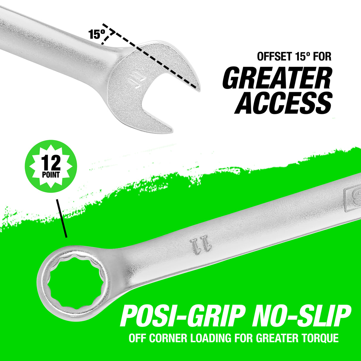 OEMTOOLS 22014 11 mm Combination Wrench (Metric) Additional Image 3