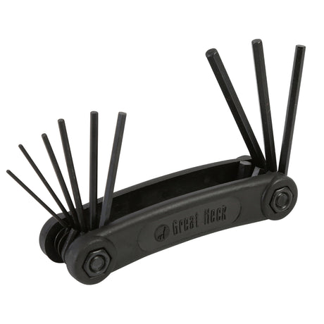 GreatNeck HEK9C Folding Hex Key Set (9 Piece SAE) Main Image