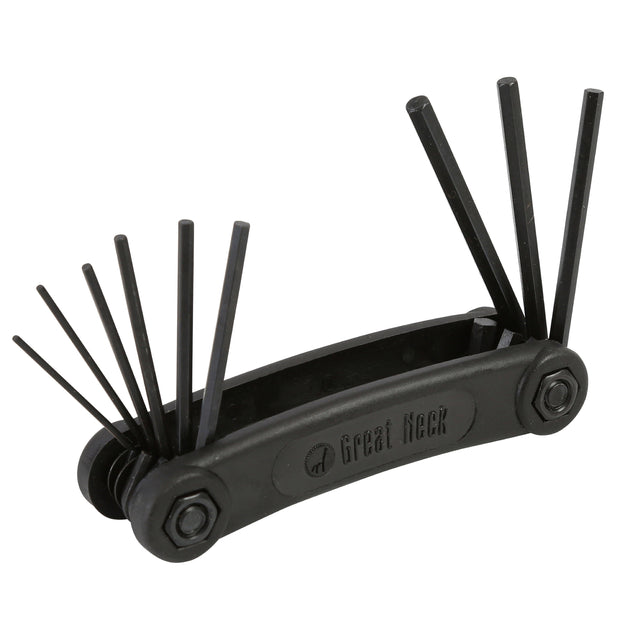 GreatNeck HEK9C Folding Hex Key Set (9 Piece SAE) Main Image