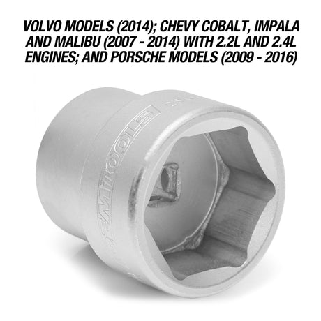 OEMTOOLS 25421 32 mm and 36 mm Double Female Oil Filter Socket Additional Image 5