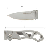 Sheffield 12931 Alloy Series Skeleframe 2.25in. Drop-Point Folding Knife Additional Image 1