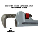 GreatNeck APW36 Aluminum Pipe Wrench (36 Inch) Additional Image 2