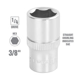 OEMTOOLS 22228 1/4 Inch Drive 6 Pt. Socket (3/8 Inch) Additional Image 1