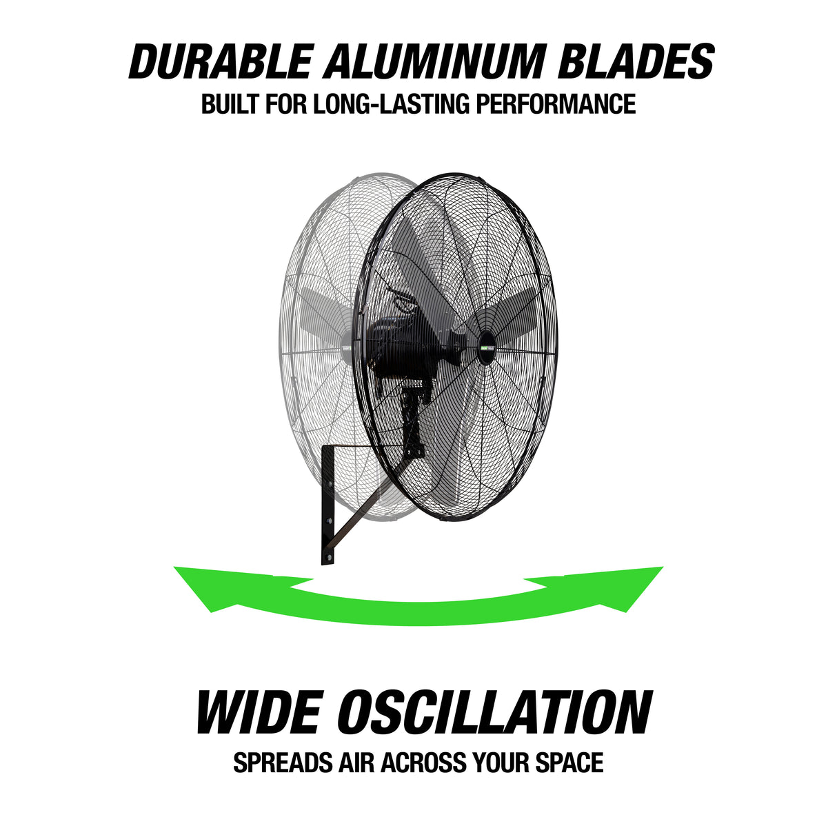 OEMTOOLS 34885 30 Inch Oscillating Wall Mount Fan Additional Image 3
