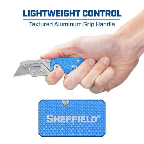 Sheffield 12117 Folding Lock Back® Utility Knives - 2 Pack Additional Image 3