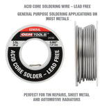 OEMTOOLS 24766 Acid Core Lead Free Soldering Wire Additional Image 1