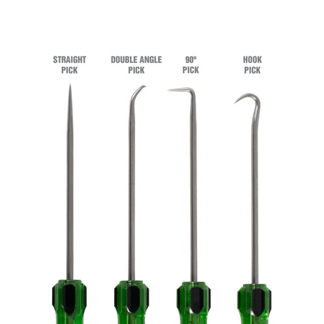 OEMTOOLS 26546 4 Pc Hook and Pick Set w/ Acetate Handle Additional Image 2