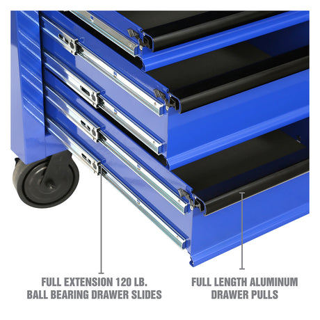 OEMTOOLS 24741 Professional Series 72 Inch Chest and Cabinet Set - Blue Additional Image 3