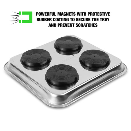 OEMTOOLS 25119 10in. x 11in. Square Magnetic Tray Additional Image 2