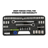 GreatNeck SCS52 Multi-Drive Socket and Ratchet Set Additional Image 2