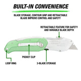 OEMTOOLS 25538 Folding Auto-Loading Lock Back® Utility Knife with Blade Dispenser Additional Image 2