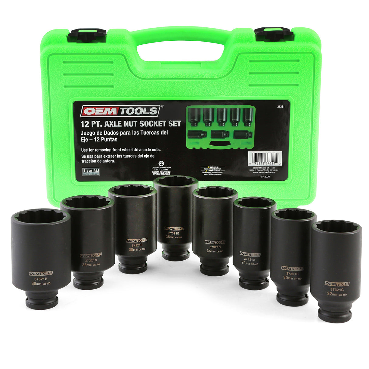 OEMTOOLS 37321 12 Pt. Axle Nut Socket Set Main Image