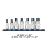 OEMTOOLS 22982 7 Piece SAE Hex Bit Socket Set Additional Image 2