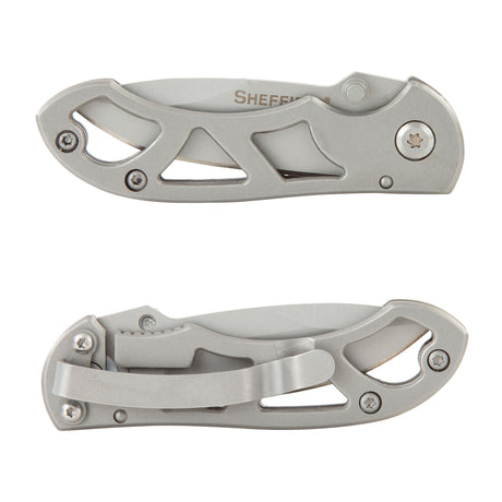 Sheffield 12931 Alloy Series Skeleframe 2.25in. Drop-Point Folding Knife Additional Image 3