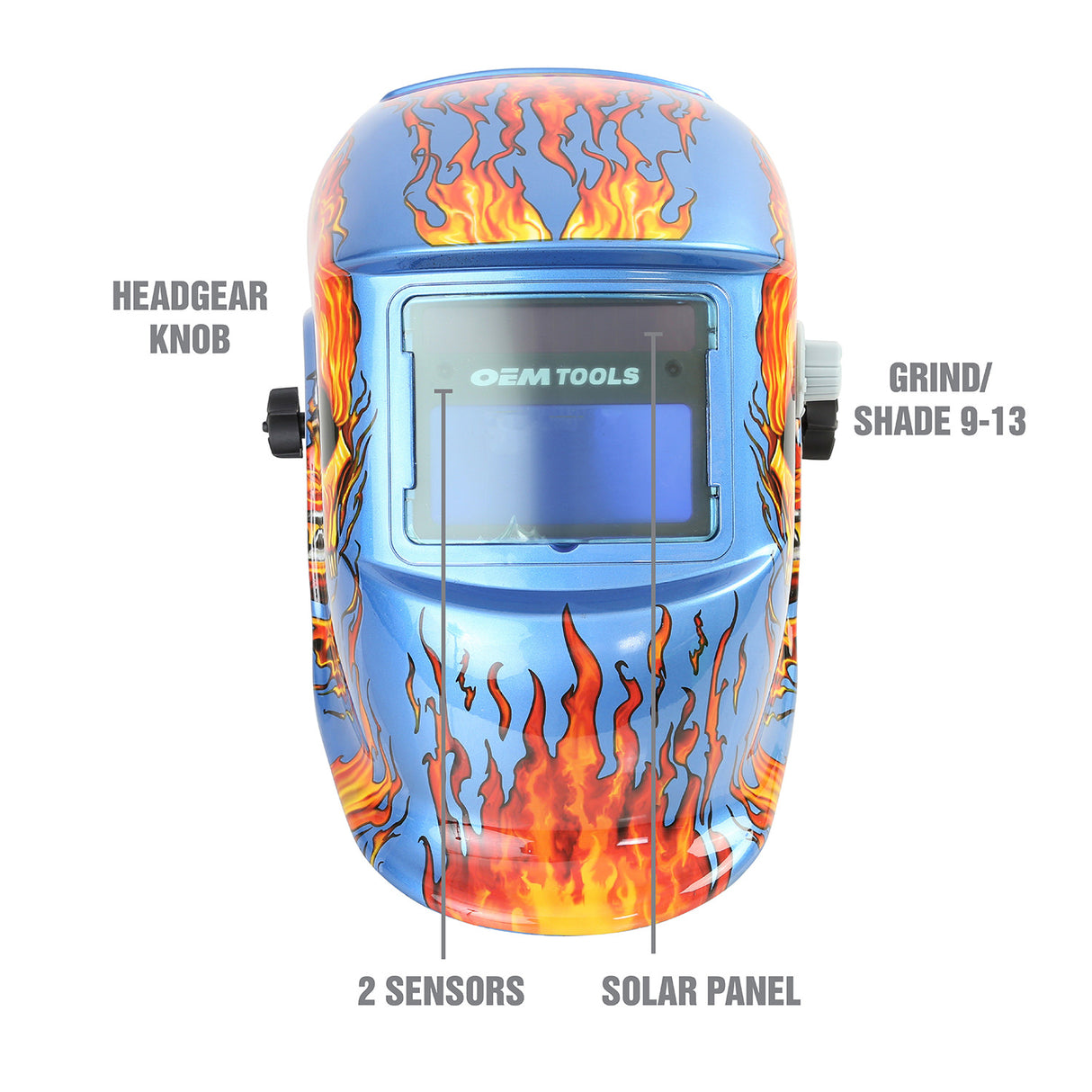 OEMTOOLS 24358 Automatic Darkening Welding Helmet with Grinding Function Additional Image 1