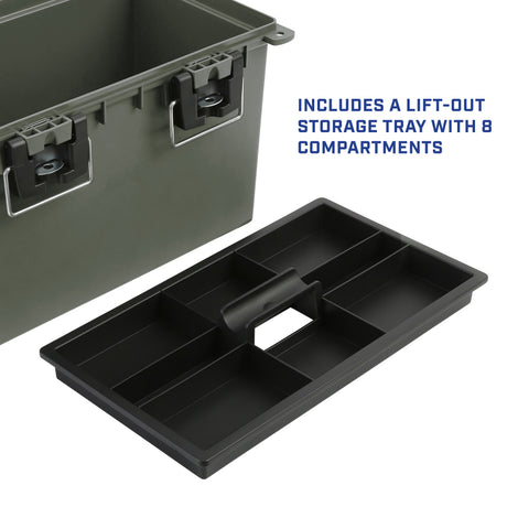 Sheffield 12712 XL Field Box with Lift Out Storage Tray-Olive Drab Green Additional Image 7