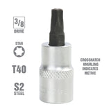 OEMTOOLS 22767 3/8 Inch Drive Star Socket Bit (T40) Additional Image 1