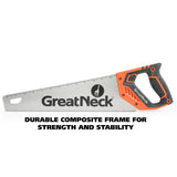 GreatNeck 74001 15 Inch Aggressive Tooth Handsaw w/ Composite Handle Additional Image 2