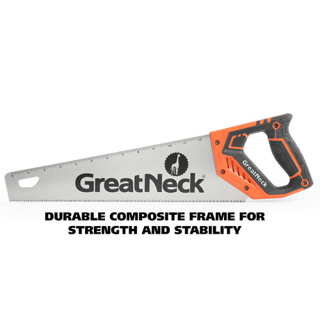 GreatNeck 74001 15 Inch Aggressive Tooth Handsaw w/ Composite Handle Additional Image 2