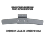OEMTOOLS 23264 1.75 oz. T Style Steel Wheel Weight - 1 Box of 25 Additional Image 3