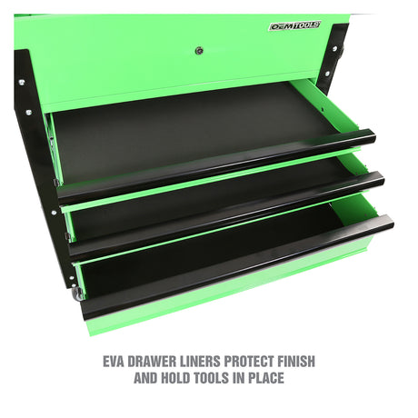 OEMTOOLS 24731 3 Drawer Slide Top Tool Cart - Green Additional Image 8