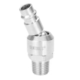 OEMTOOLS 26130 High Flow Swivel Plug, 1/4in. MNPT Main Image