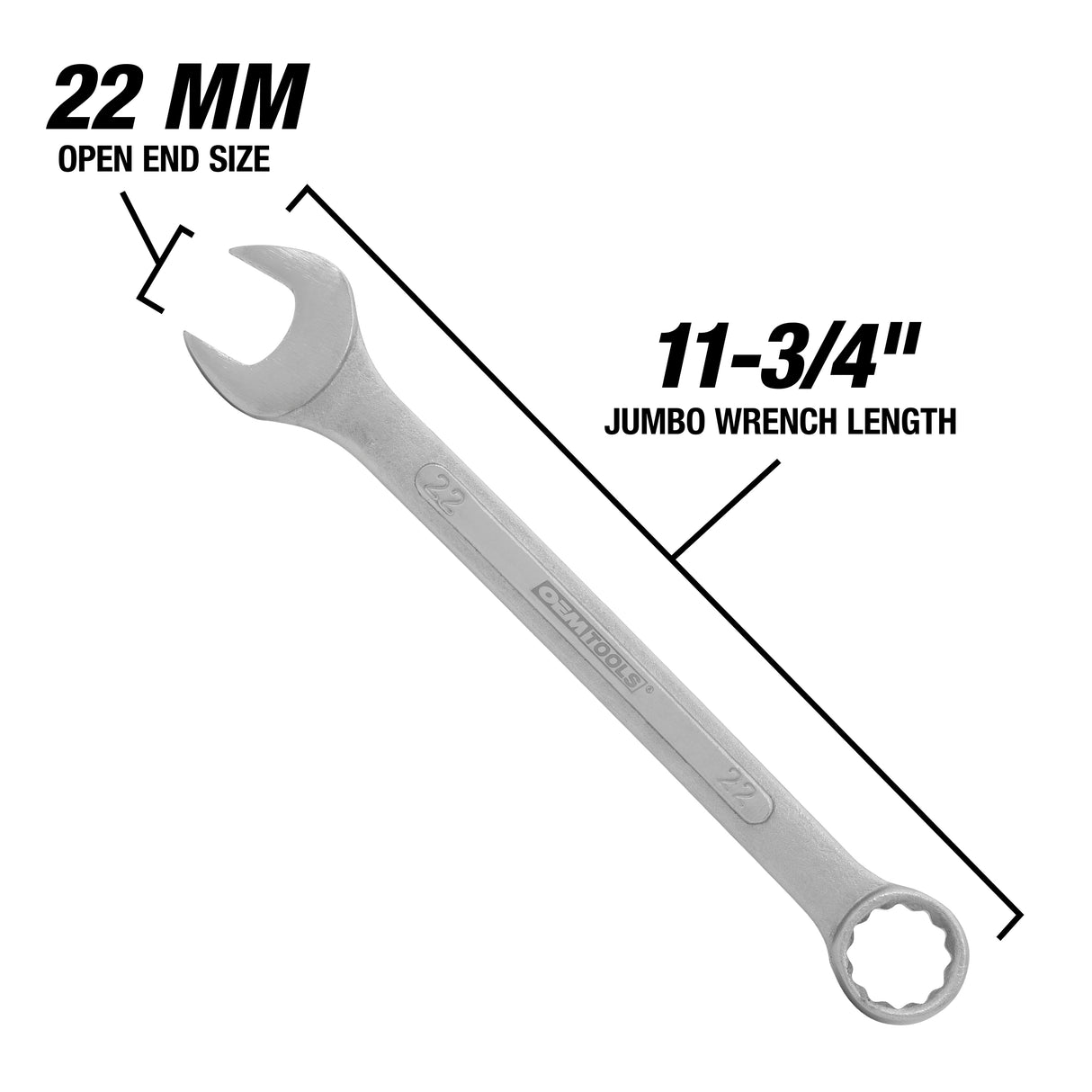 OEMTOOLS 22123 22 mm Jumbo Combination Wrench Additional Image 2