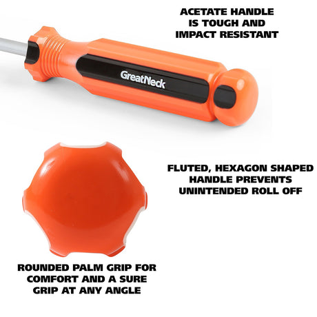 GreatNeck 73230 T30 x 6 Inch Star Round Shank Screwdriver Additional Image 1