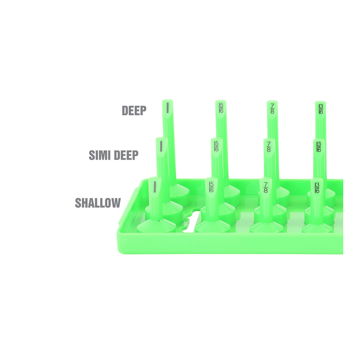 OEMTOOLS 22357 3 Post Socket Tray - 3/8in. Drive (SAE) Additional Image 3