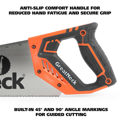 GreatNeck 74001 15 Inch Aggressive Tooth Handsaw w/ Composite Handle Additional Image 5