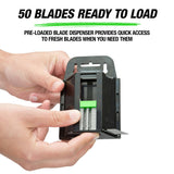 OEMTOOLS 25538 Folding Auto-Loading Lock Back® Utility Knife with Blade Dispenser Additional Image 5