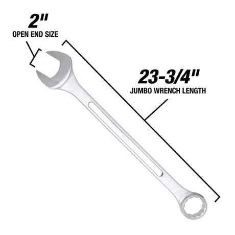 OEMTOOLS 22112 2 Inch Jumbo Combination Wrench Additional Image 2