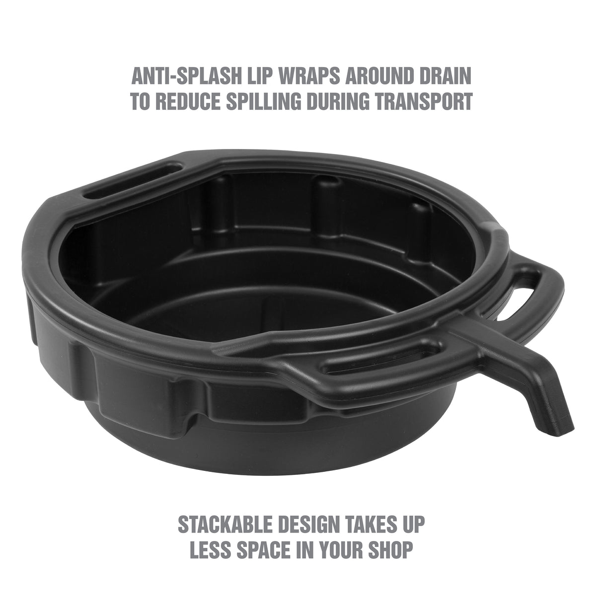 OEMTOOLS 87033 4 Gallon Oil Drain Pan - Black Additional Image 4