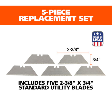 GreatNeck 11P Standard Utility Blade Set (5 Piece) Additional Image 2