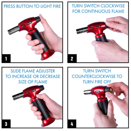Logix 20911 Butane Torch (Red) Additional Image 4
