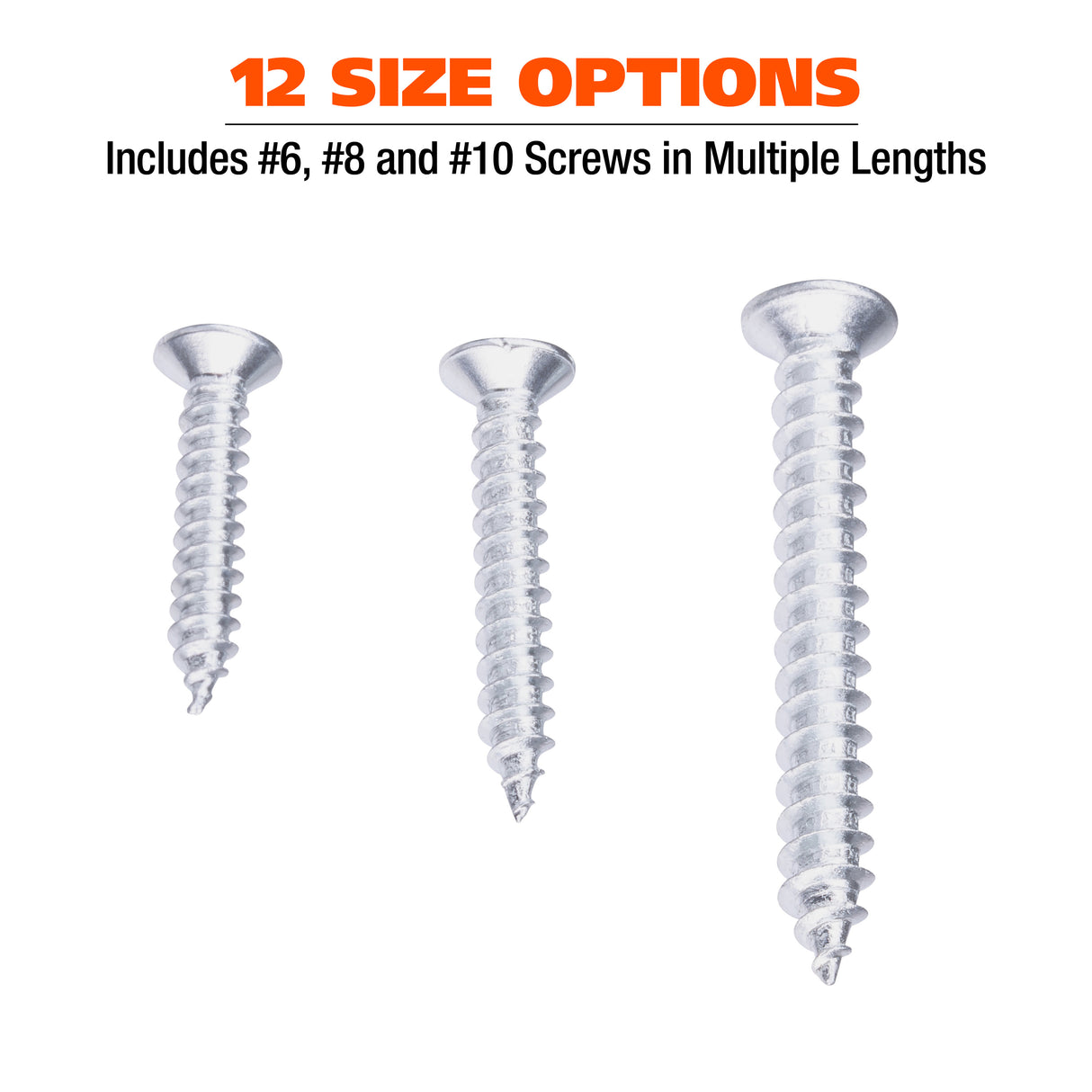 GreatNeck 68225 240-Piece Self-Tapping Wood Screw Assortment Additional Image 3
