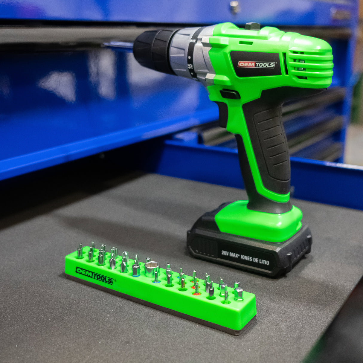 OEMTOOLS 24144 36-Piece Magnetic Hex Bit Holder (Green) Additional Image 5