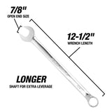 OEMTOOLS 22040 7/8 Inch Combination Wrench (SAE) Additional Image 2