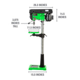 OEMTOOLS 24992 15 Inch 16 Speed Heavy Duty Floor Drill Press Additional Image 1