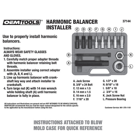 OEMTOOLS 37144 Harmonic Balancer Installer Additional Image 5